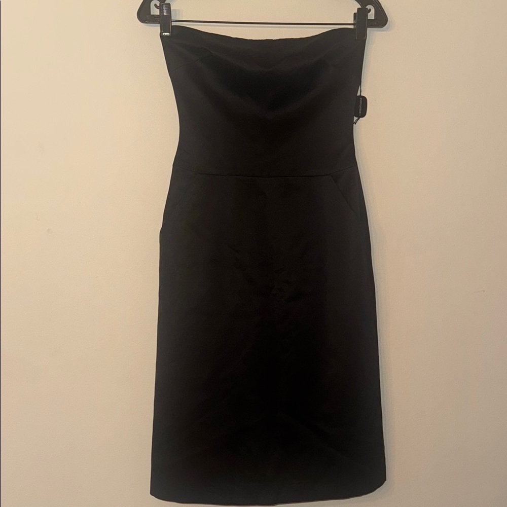 Tahari Black Strapless Sheath Dress - Picture 1 of 4
